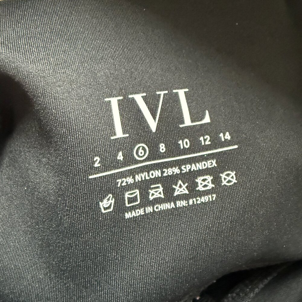 IVL ✨ NWOT Split-Hem Bootcut Leggings \\ Size 6 / Small // Black - Picture 5 of 5